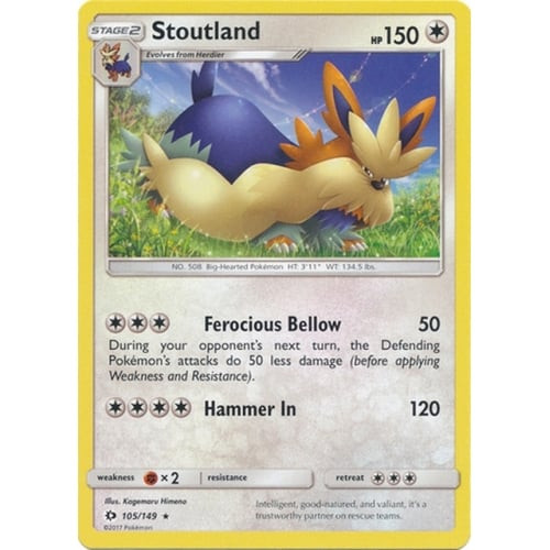 Sun and Moon (Base Set) 105/149 Stoutland