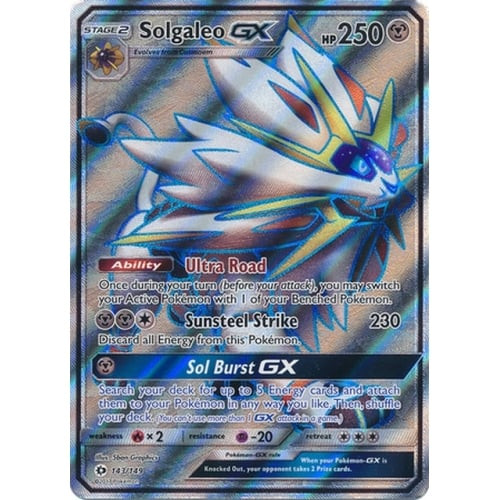 Sun and Moon (Base Set) 143/149 Solgaleo GX (Full Art)