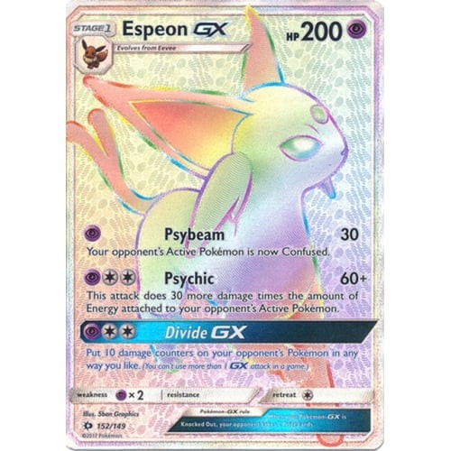 Sun and Moon (Base Set) 152/149 Espeon GX (Hyper Rare) | Magic Madhouse