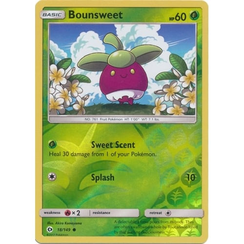 Sun and Moon (Base Set) 18/149 Bounsweet (Reverse Holo)