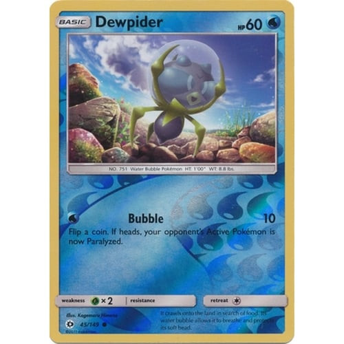 Sun and Moon (Base Set) 45/149 Dewpider (Reverse Holo)