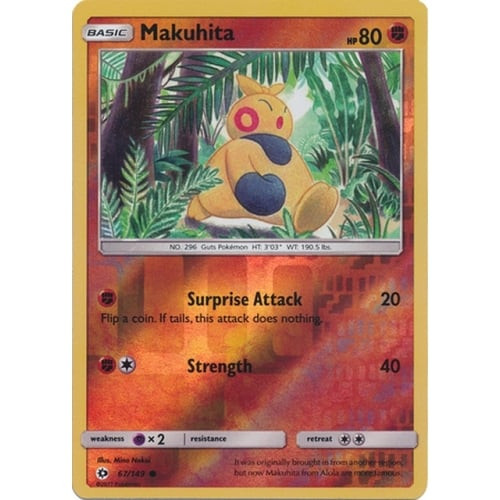 Sun and Moon (Base Set) 67/149 Makuhita (Reverse Holo)