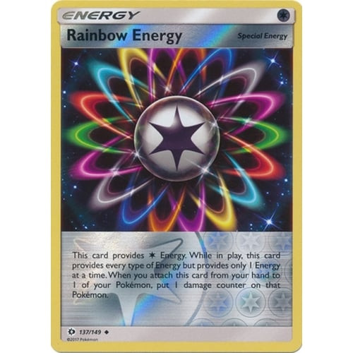 Sun and Moon (Base Set) 137/149 Rainbow Energy (Reverse Holo)