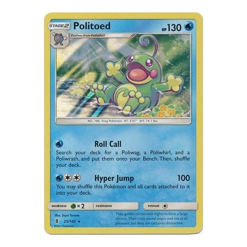SM Guardians Rising 25/145 Politoed (Holo)