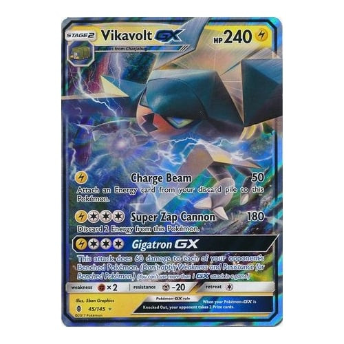 SM Guardians Rising 045/145 Vikavolt GX (Half Art)