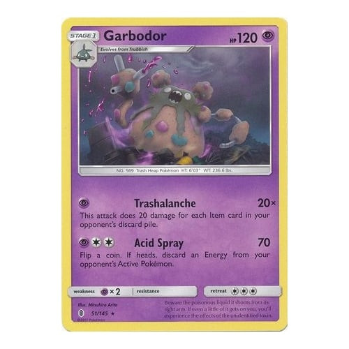 SM Guardians Rising 51/145 Garbodor (Non-Holo)