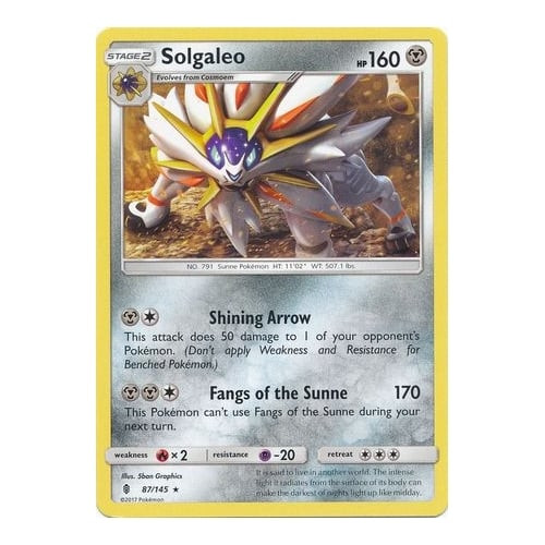 SM Guardians Rising 87/145 Solgaleo (Non-Holo)