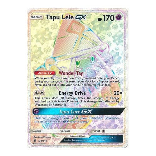 SM Guardians Rising 155/145 Tapu Lele GX (Rainbow Rare)