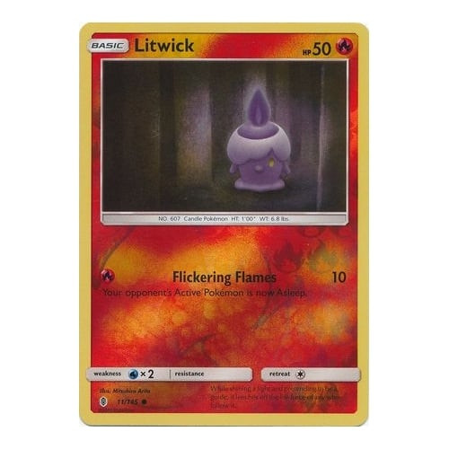SM Guardians Rising 11/145 Litwick (Reverse Holo)