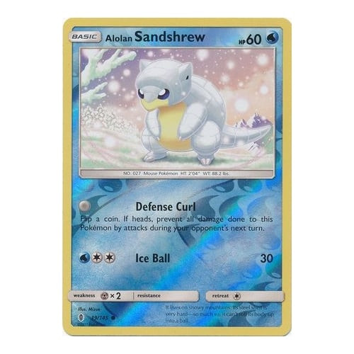 SM Guardians Rising 019/145 Alolan Sandshrew (Reverse Holo)