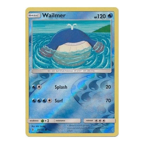 SM Guardians Rising 29/145 Wailmer (Reverse Holo)