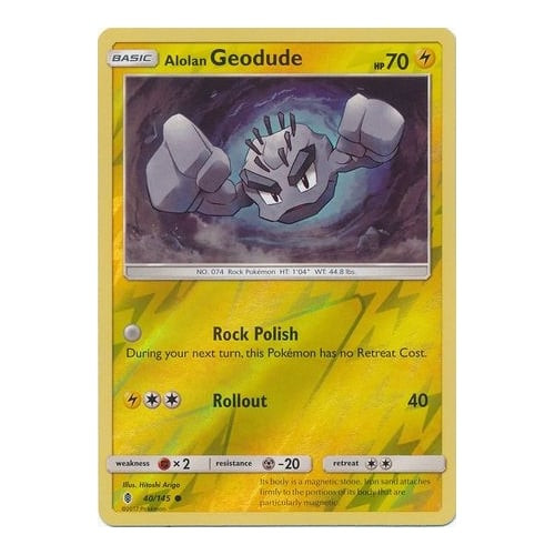 SM Guardians Rising 40/145 Alolan Geodude (Reverse Holo)