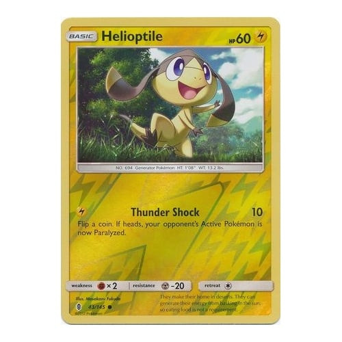 SM Guardians Rising 43/145 Helioptile (Reverse Holo)