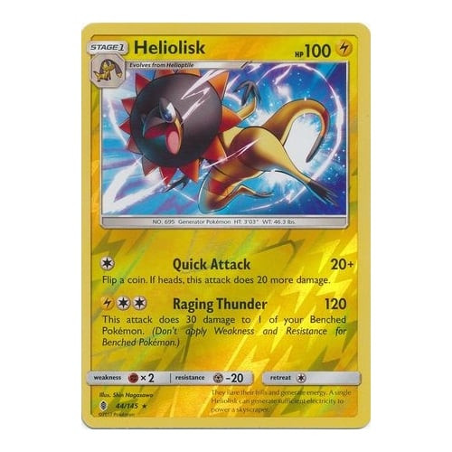 SM Guardians Rising 44/145 Heliolisk (Reverse Holo)