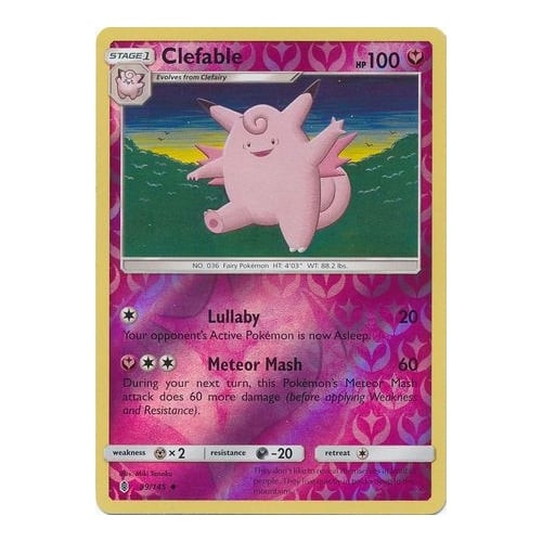 SM Guardians Rising 089/145 Clefable (Reverse Holo)