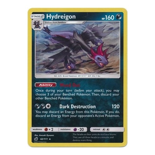 SM Crimson Invasion 062/111 Hydreigon (Shatter Holo)