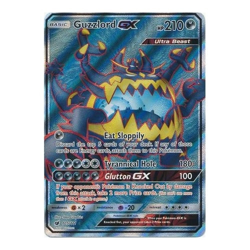 SM Crimson Invasion 105/111 Guzzlord GX (Full Art)