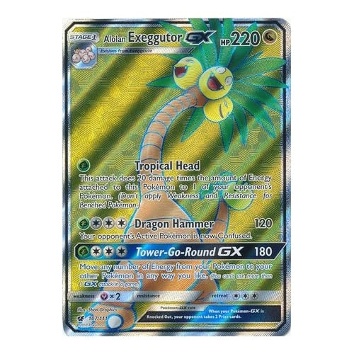 SM Crimson Invasion 107/111 Alolan Exeggutor GX (Full Art)