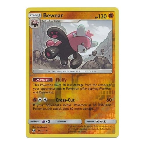 SM Crimson Invasion 056/111 Bewear (Reverse Holo)