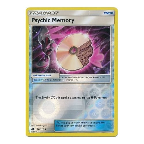 SM Crimson Invasion 098/111 Psychic Memory (Reverse Holo)