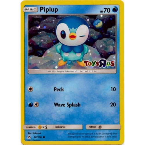 SM Ultra Prism 32/156 Piplup (Toys R Us Stamp Cosmo Holo)