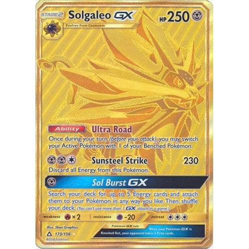 SM Ultra Prism 173/156 Solgaleo GX (Secret Rare)