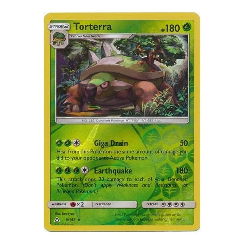 SM Ultra Prism 9/156 Torterra (Reverse  Holo)
