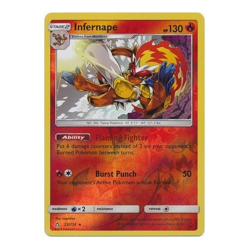 SM Ultra Prism 23/156 Infernape (Reverse  Holo)