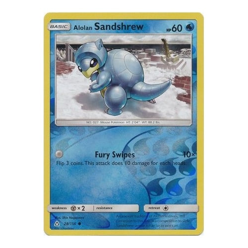 SM Ultra Prism 28/156 Alolan Sandshrew (Reverse  Holo)