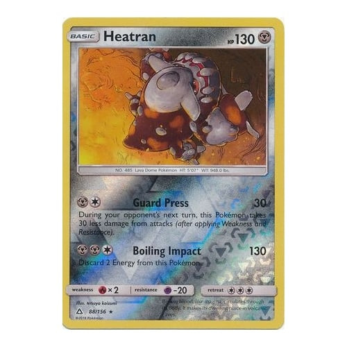SM Ultra Prism 88/156 Heatran (Reverse  Holo)