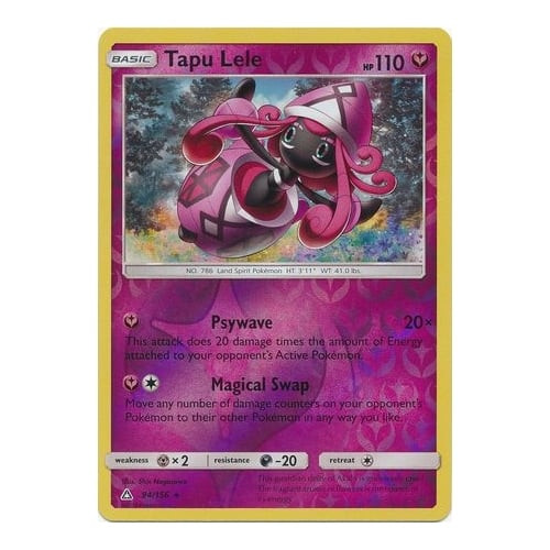 SM Ultra Prism 094/156 Tapu Lele (Reverse  Holo)