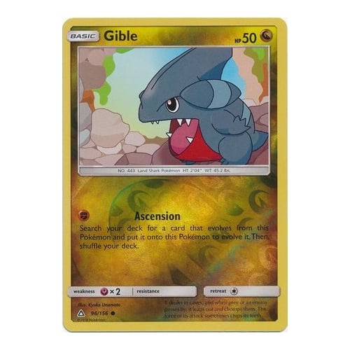 SM Ultra Prism 096/156 Gible (Reverse  Holo)