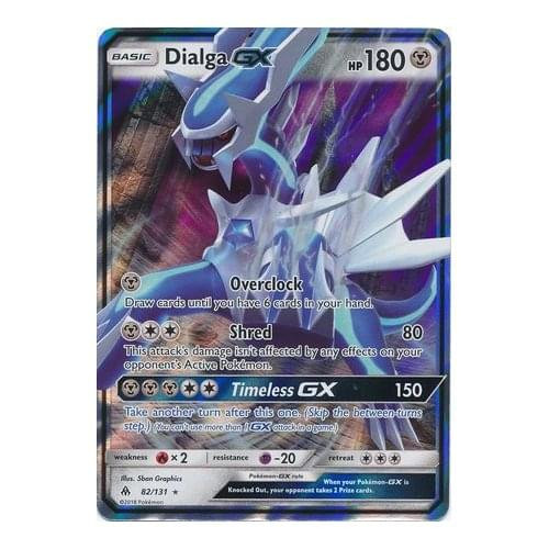 SM Forbidden Light 82/131 Dialga GX (Half Art)