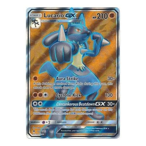 SM Forbidden Light 122/131 Lucario GX (Full Art)