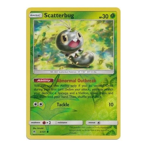 SM Forbidden Light 5/131 Scatterbug (Reverse Holo)