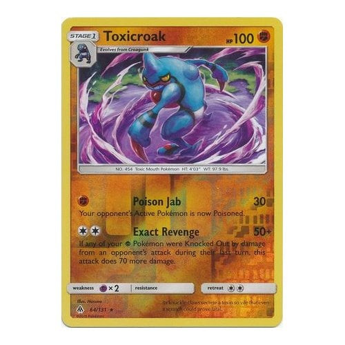 SM Forbidden Light 64/131 Toxicroak (Reverse Holo)