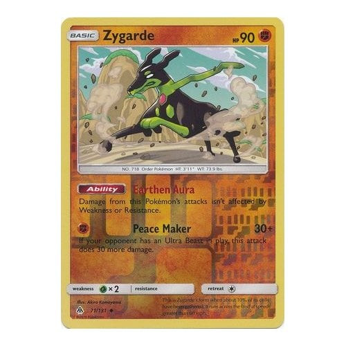 SM Forbidden Light 71/131 Zygarde (Reverse Holo)