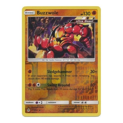 SM Forbidden Light 77/131 Buzzwole (Reverse Holo)