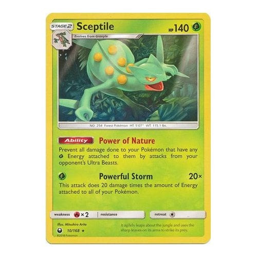 SM Celestial Storm 10/168 Sceptile (Non-Holo)