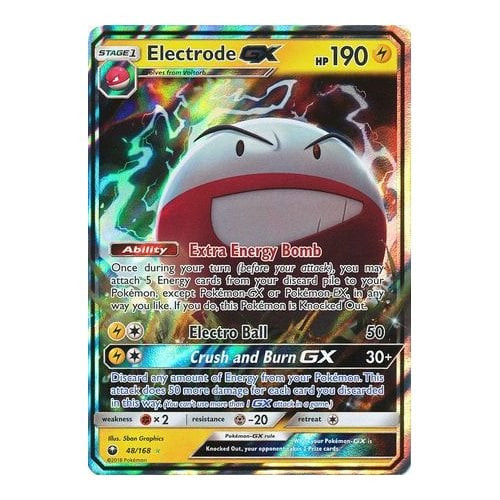 SM Celestial Storm 48/168 Electrode GX (Half Art)