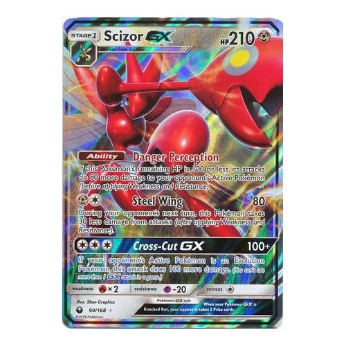 SM Celestial Storm 90/168 Scizor GX (Half Art)