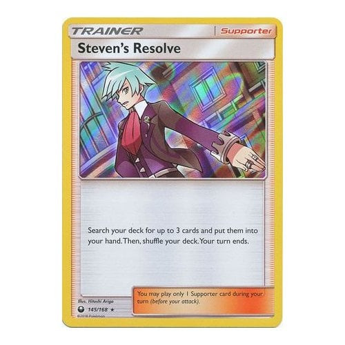 SM Celestial Storm 145/168 Steven's Resolve (Holo)