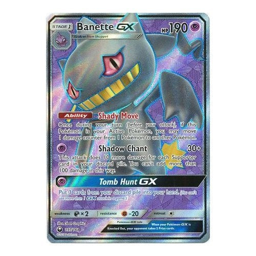SM Celestial Storm 157/168 Banette GX (Full Art)