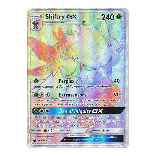 SM Celestial Storm 169/168 Shiftry GX (Rainbow Rare)