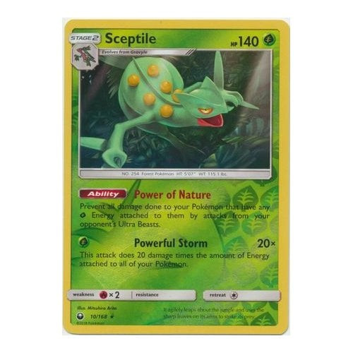 SM Celestial Storm 10/168 Sceptile (Reverse Holo)
