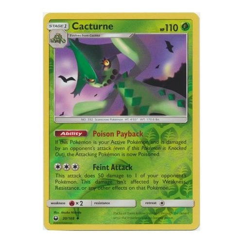 SM Celestial Storm 20/168 Cacturne (Reverse Holo)