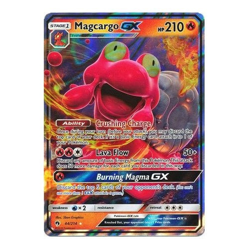SM Lost Thunder 44/214 Magcargo GX (Half Art)