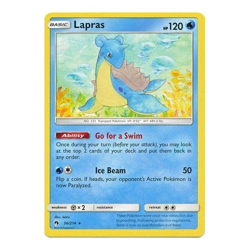 SM Lost Thunder 56/214 Lapras