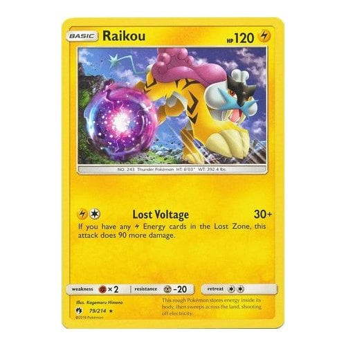 SM Lost Thunder 79/214 Raikou (Non-Holo)