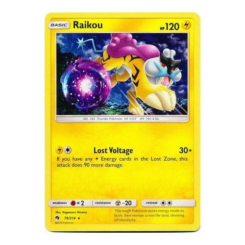 SM Lost Thunder 79/214 Raikou (Shatter Holo)